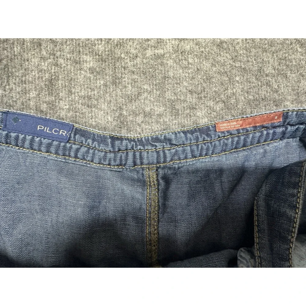 Pilcro Anthropologie Women's Denim Overall Skirt Blue Jean Jumper Size‎ S NWT